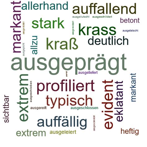 synonym für stark ausgeprägt.